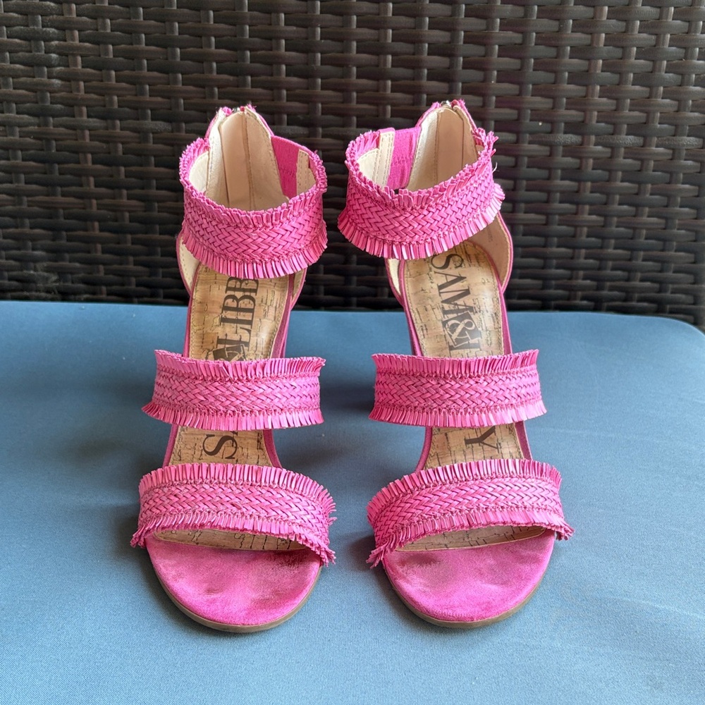 Sam & Libby Pink Heels - Picture 1 of 9